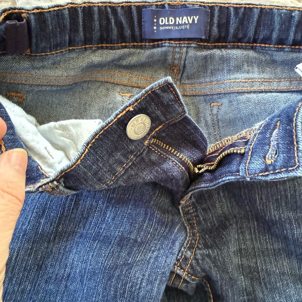 Girls' Dark Blue Skinny Jeans Old Navy Size 10 - Picture 2 of 3